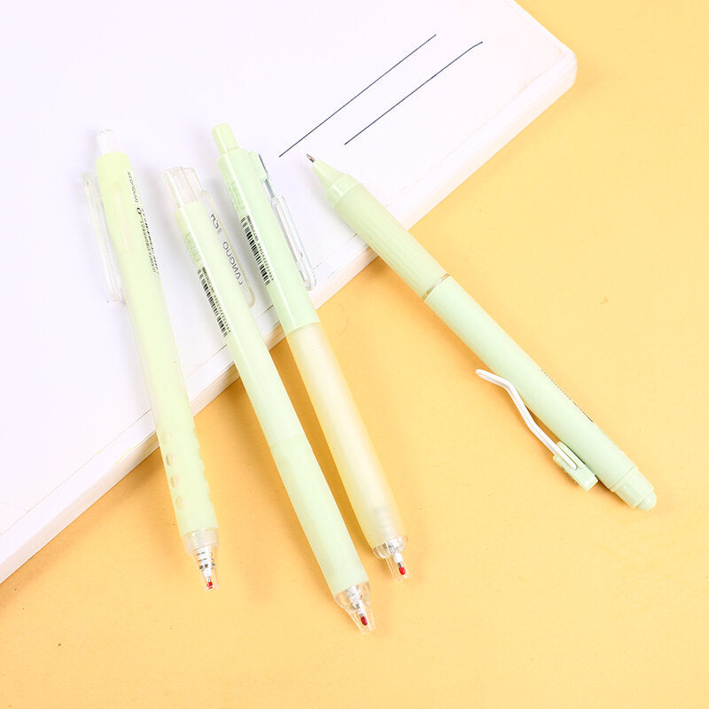 Penna gel al tè al latte all'uva verde 4 pezzi - nero