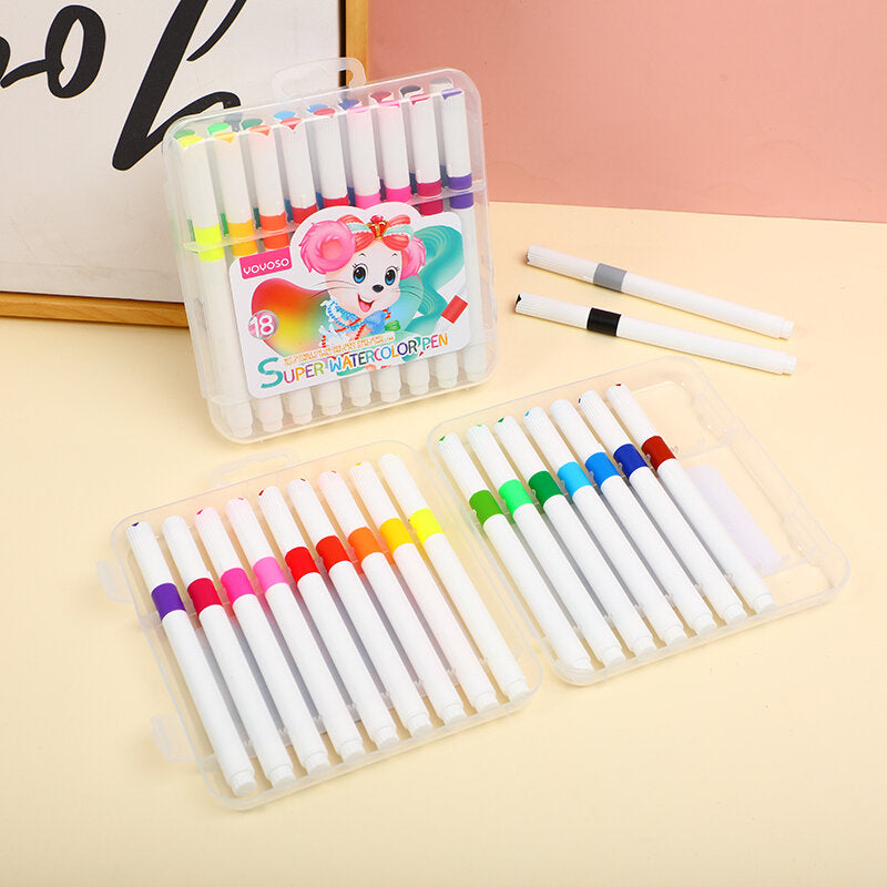 Matite acquerellabili a base d'acqua con punta morbida 18 colori 261