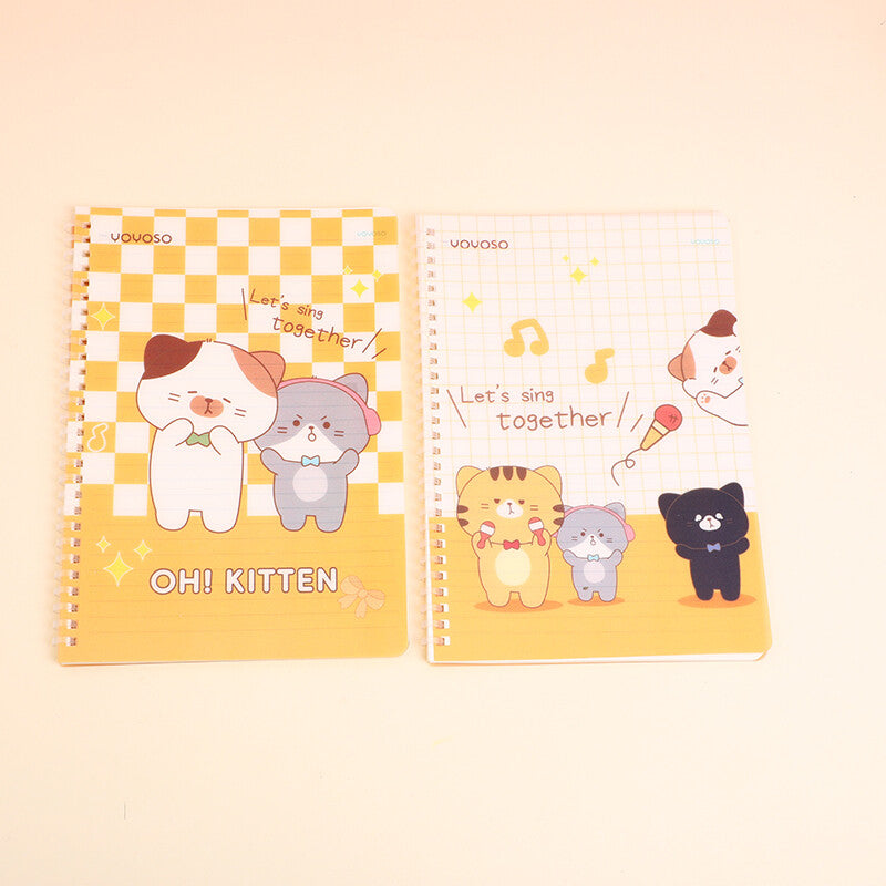 Diario di vita del gatto YOYO, copertina morbida, quaderno a spirale B5, pagine interne con riga orizzontale