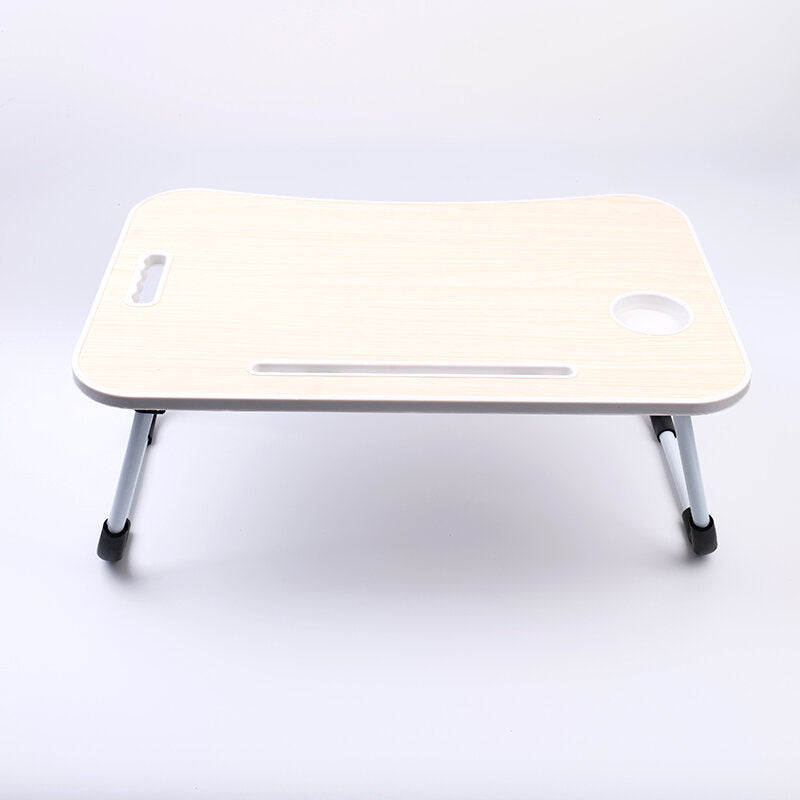 Tavolo da lavoro pieghevole per laptop pigro, colore legno