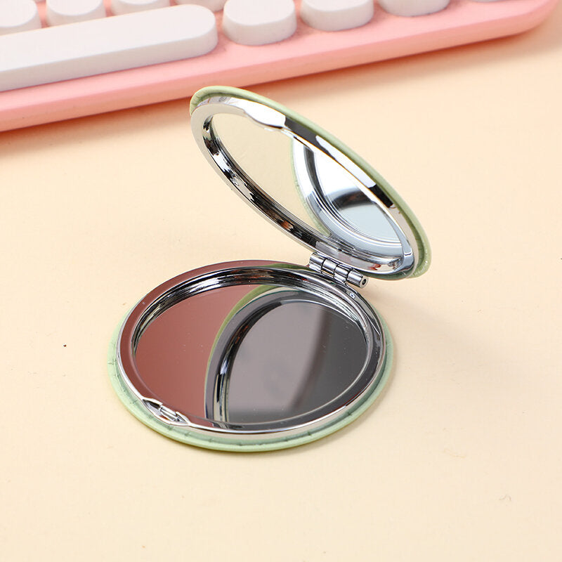 Specchio portatile floreale con decoro in acrilico-1Pz