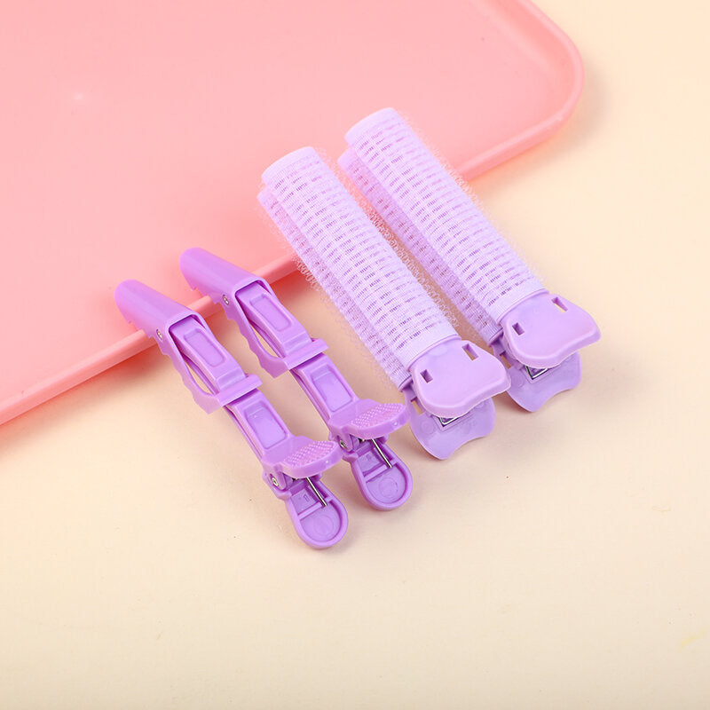 Fermagli per capelli soffici serie Crystal viola-4 pezzi