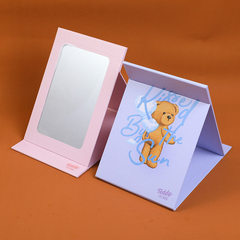 Specchio di carta pieghevole per orsetti per il tempo libero della serie TEDDY ISLAND-1Pz