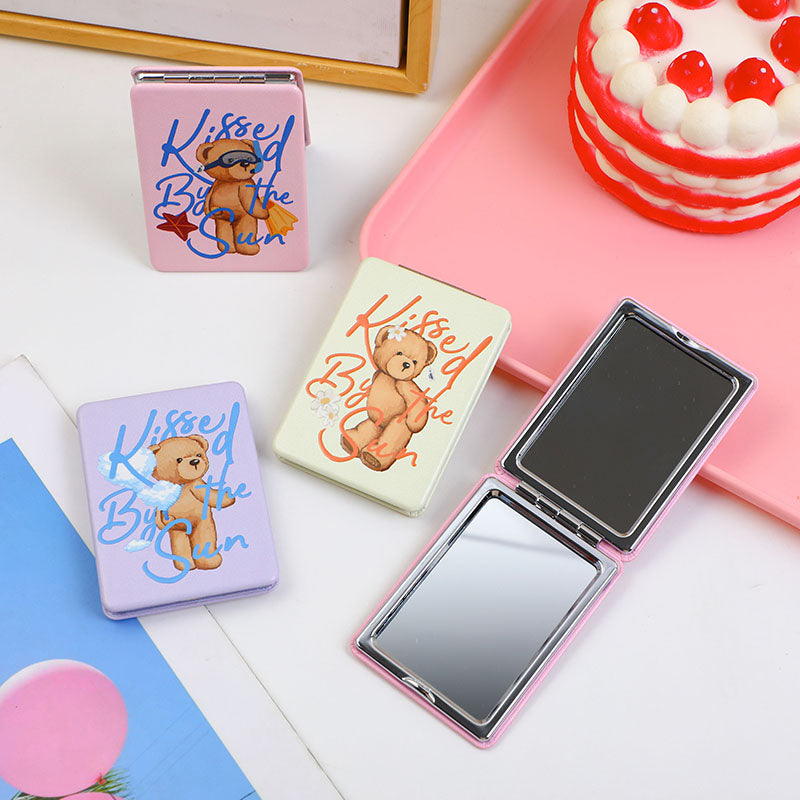 Orsetto casual a specchio di moda rettangolare in rilievo di cristallo della serie TEDDY ISLAND-1Pz