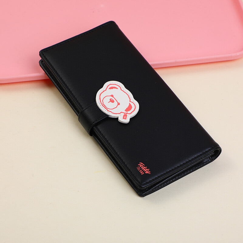 Portafoglio serie TEDDY ISLAND-nero