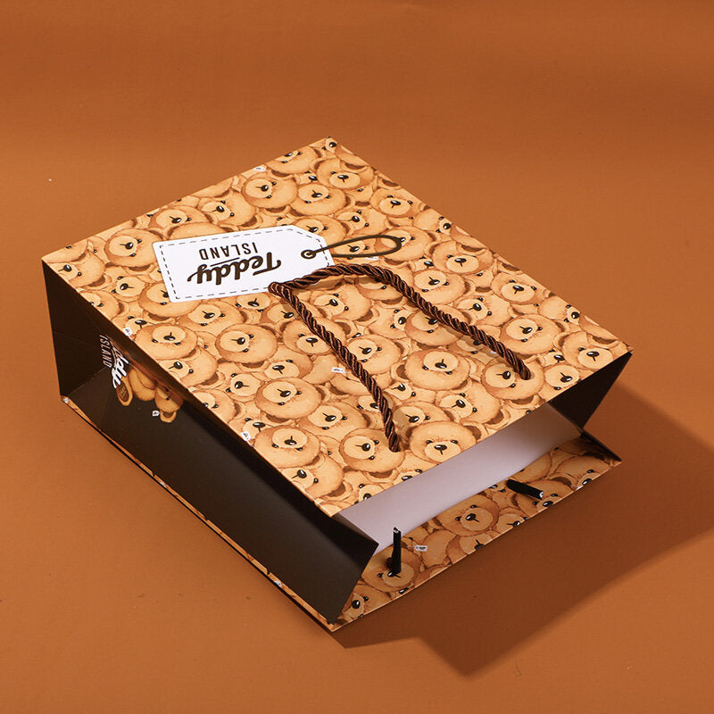 Borsa regalo orsetto ripetuto serie TEDDY ISLAND-L