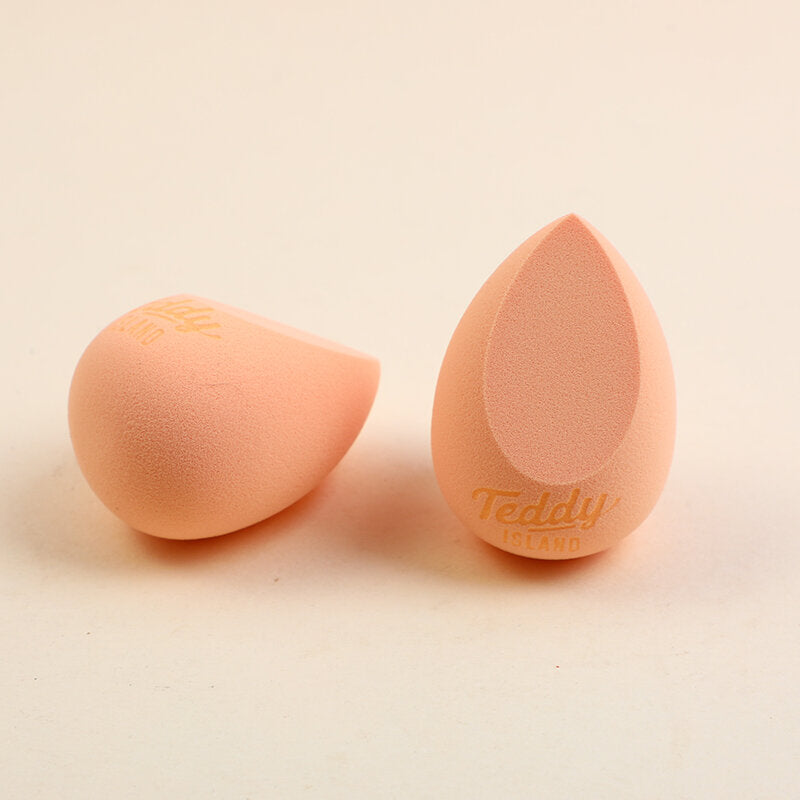 Spugna per trucco serie TEDDY ISLAND 3 pezzi-marrone chiaro
