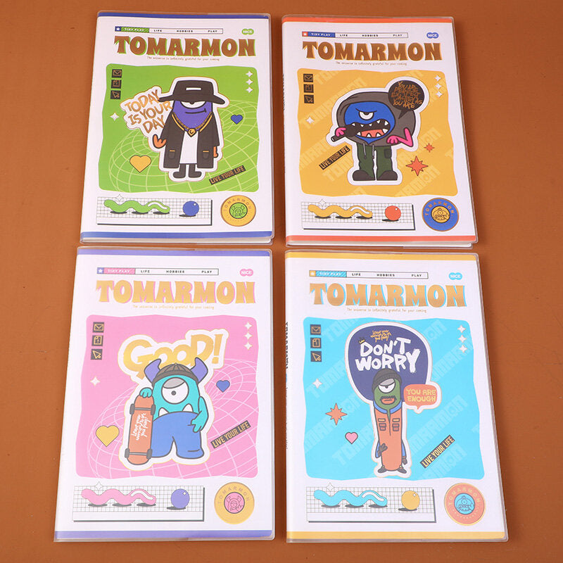 Quaderno con copertina in plastica serie TOMARMON B5-riga orizzontale pagine interne 96 fogli