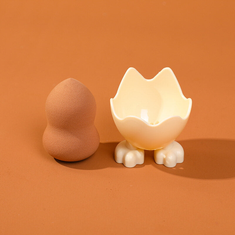 Spugna per il trucco di bellezza della serie TEDDY ISLAND (con supporto per spugna)