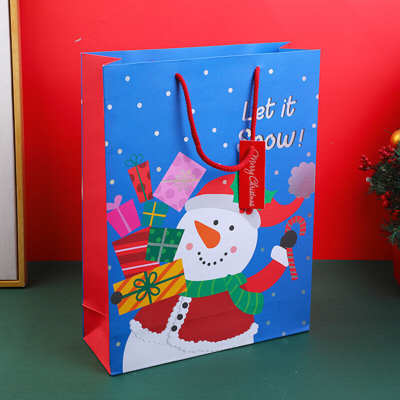 Borsa regalo verticale serie Snow Night Christmas-L