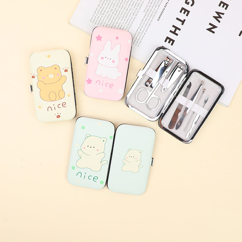 Set manicure PU serie cartoni animati semplice-7 pezzi