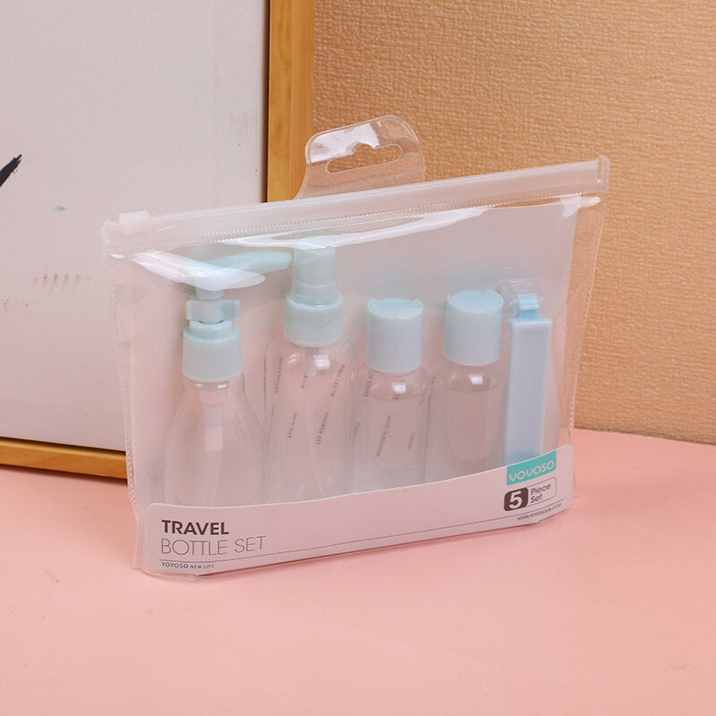 Bottiglia da viaggio 5 pezzi set-blu