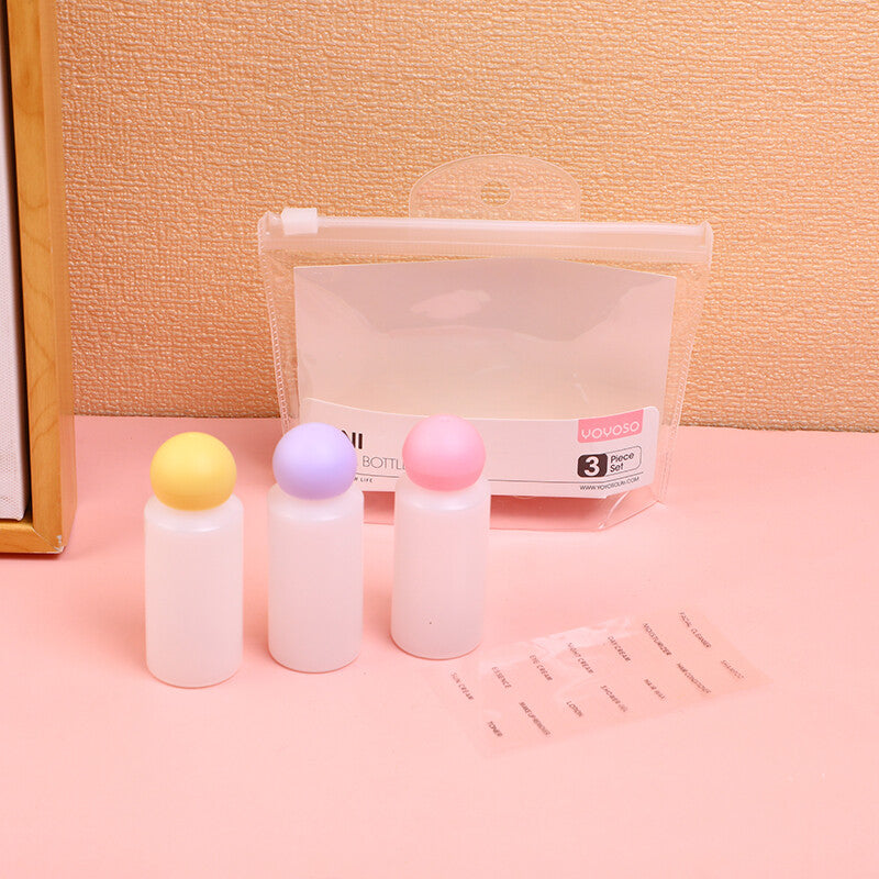 Mini set di bottiglie da viaggio - 3 pezzi