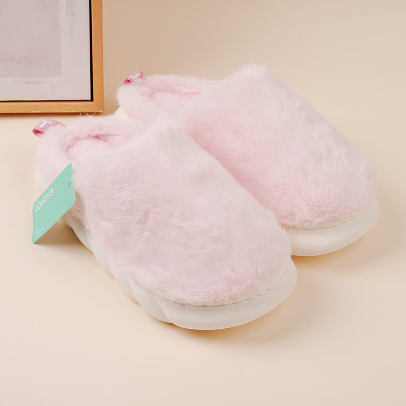 Pantofole semplici in cotone da donna-rosa (38-39)