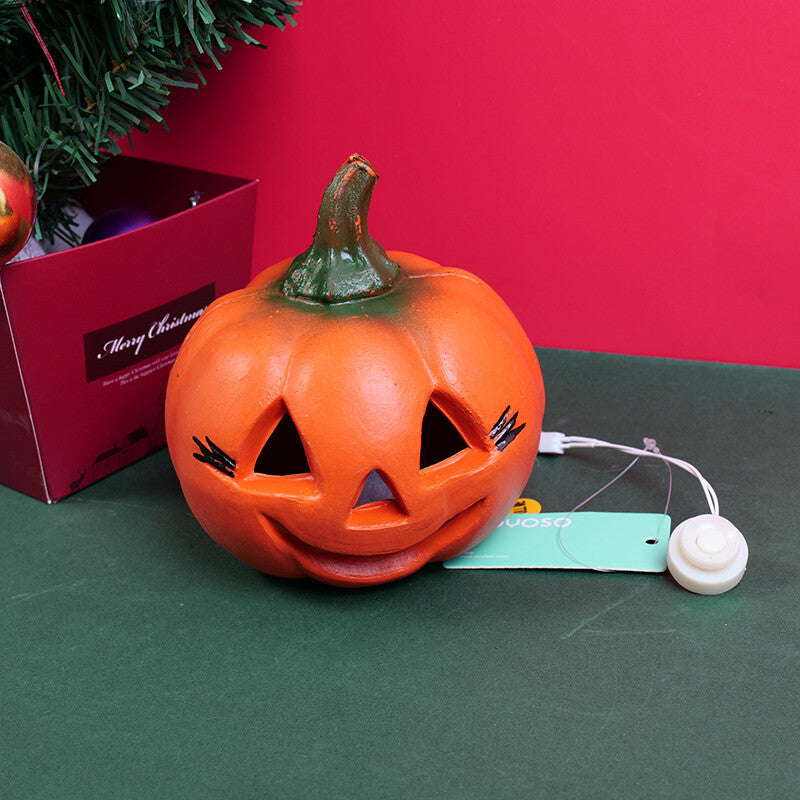 Zucca di serie di Halloween con ciglio