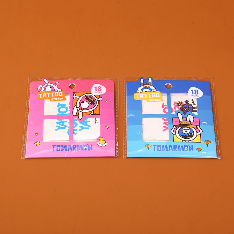 Adesivi per tatuaggi della serie TOMARMON - rosso e blu