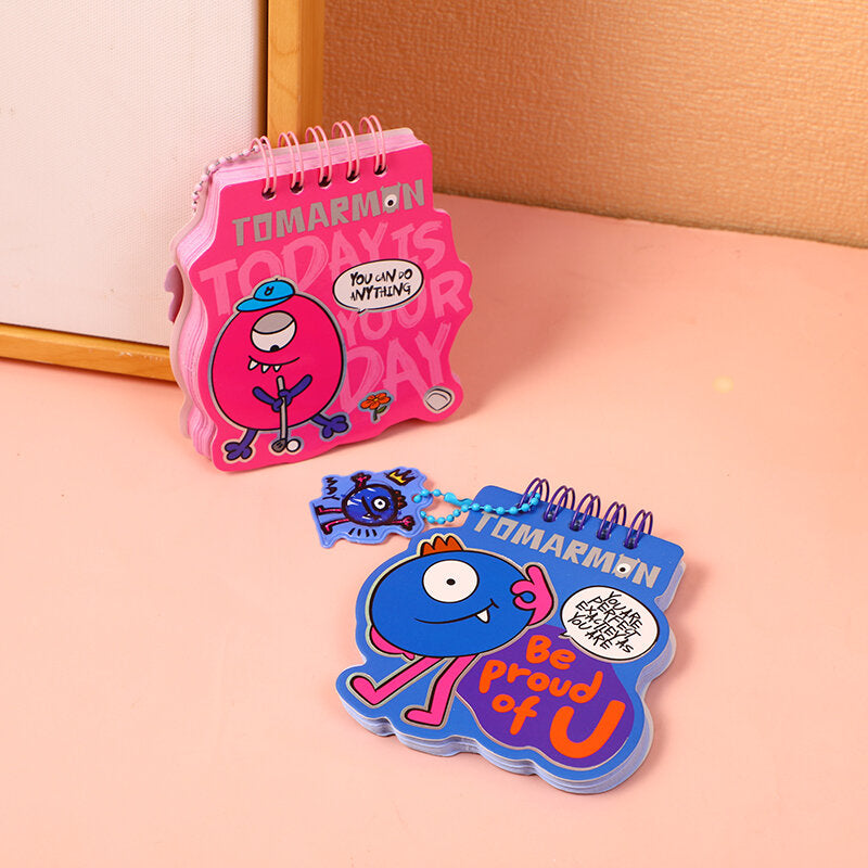 Quaderno a spirale irregolare serie TOMARMON - rosso e blu