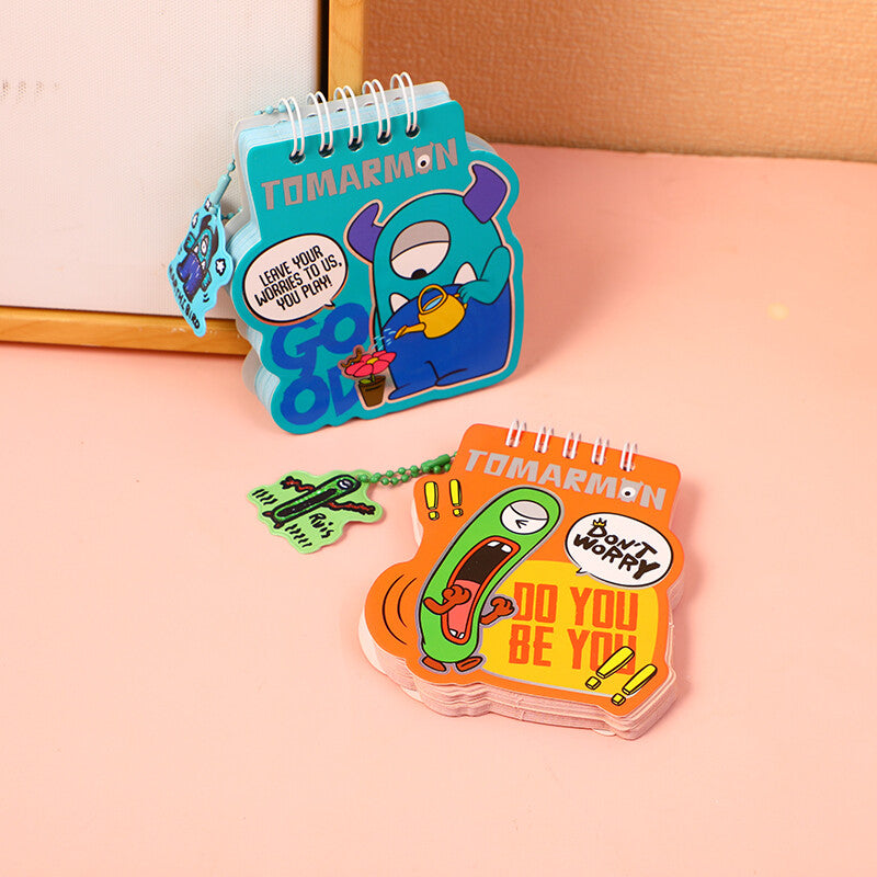 Quaderno a spirale irregolare serie TOMARMON-arancione e verde