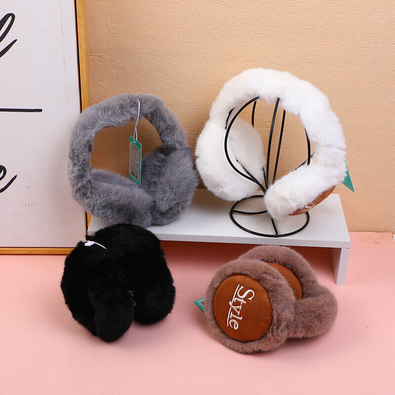 Paraorecchie da uomo in tessuto scamosciato