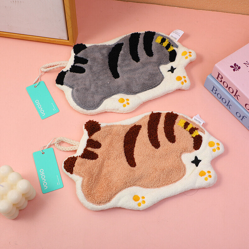 Asciugamano a forma di gatto