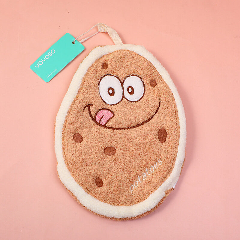 Piccolo asciugamano a forma di patata