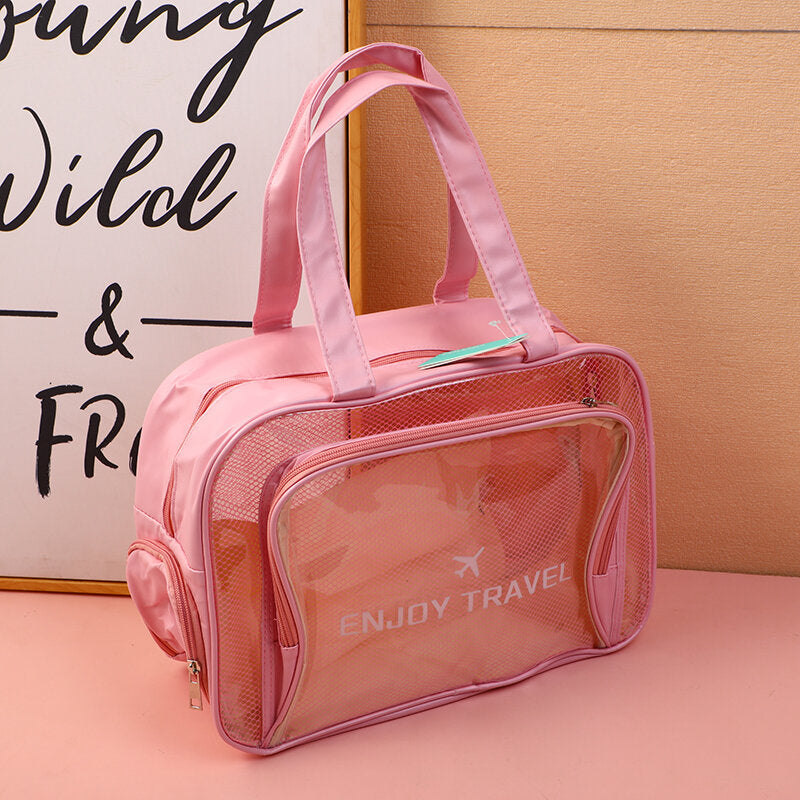 Borsa portatile con tasca per scarpe-rosa