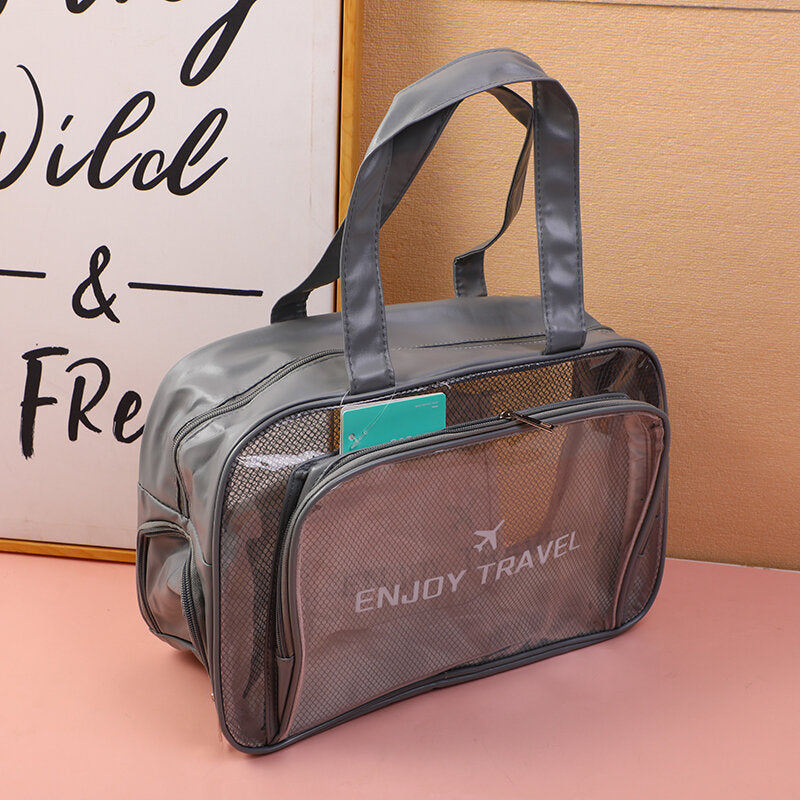 Borsa portatile con tasca per scarpe-grigio