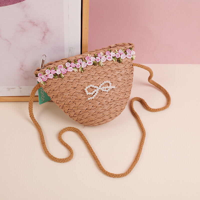 Piccola borsa a tracolla a forma di fiore