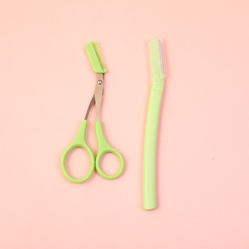 Set di rifinitura delicata per sopracciglia di alta qualità (forbici e rifinitore per sopracciglia)