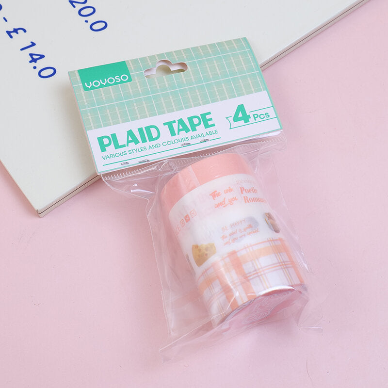 Nastro adesivo a quadri per soda 4 pezzi