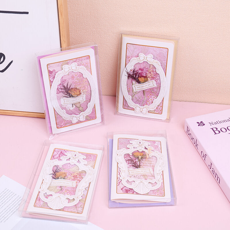 Biglietto d'auguri con copertina rigida "Vento sopra le cime degli alberi"-K4207