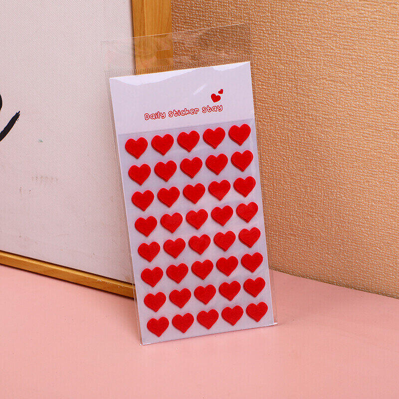 Adesivi a forma di cuore di pesca grande