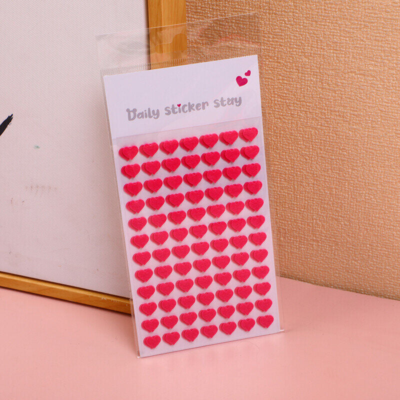 Adesivi a forma di cuore rosa