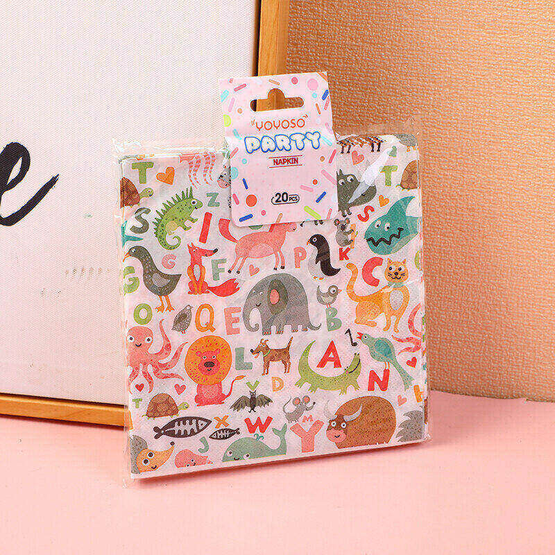 Tovagliolo di carta Party Animal World *20 pezzi