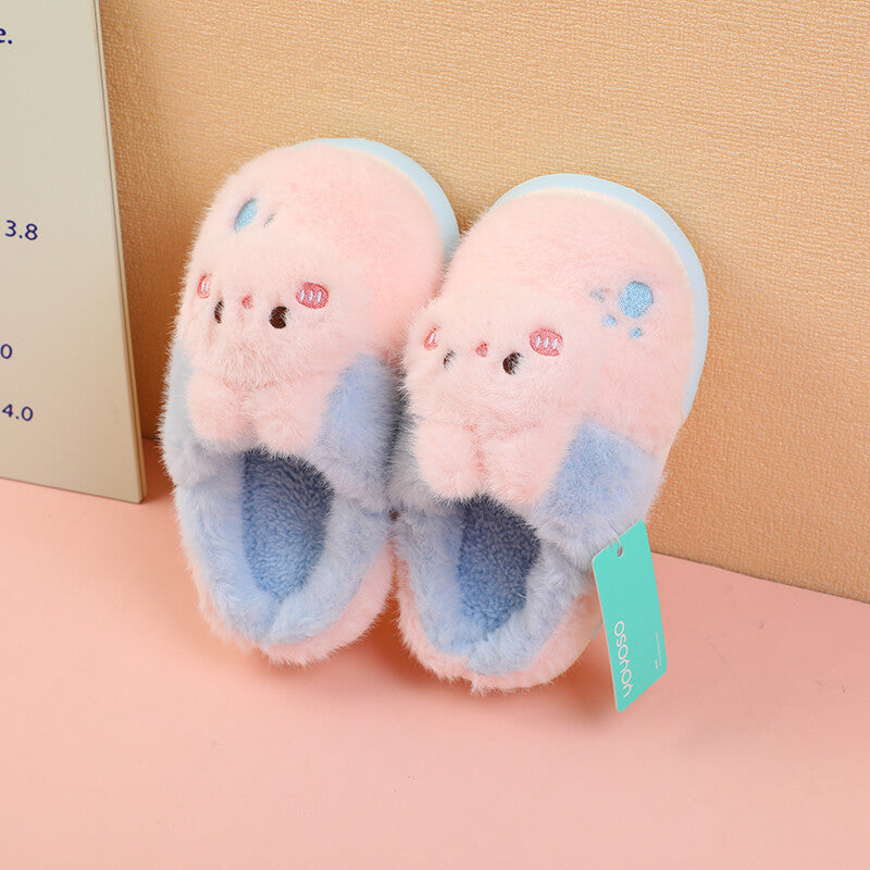 MoPets Paradise pantofole in cotone per bambini coniglio rosa fumo 34-35 yards