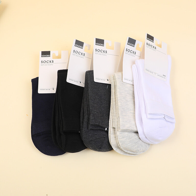 Calzini basic da uomo in cotone a metà polpaccio