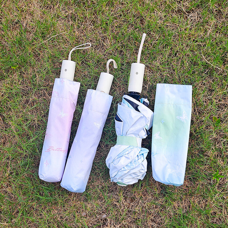 Ombrello automatico a tre ante con profumo di fiori