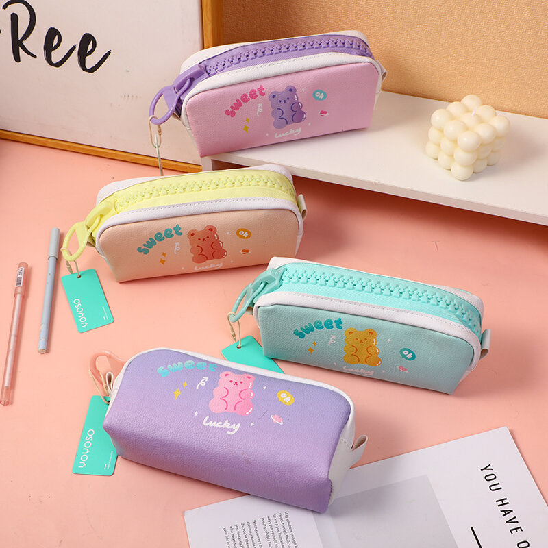 Astuccio per penna con cerniera extra large della serie Cookie Bear