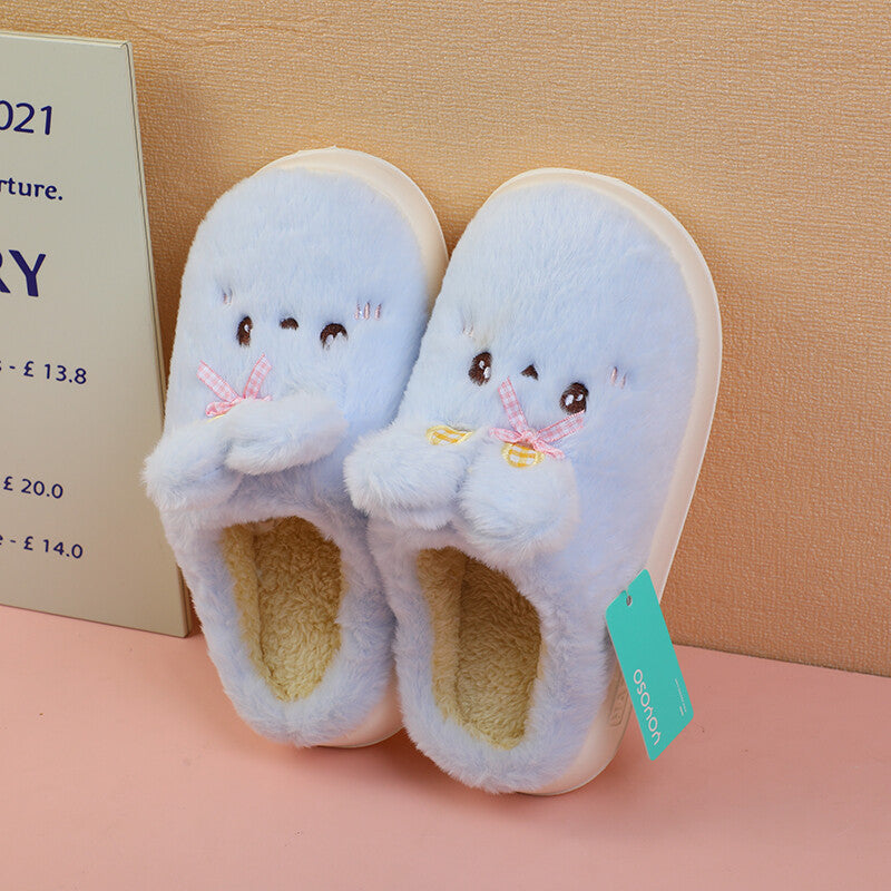 Pantofole modellanti coniglio blu 38-39