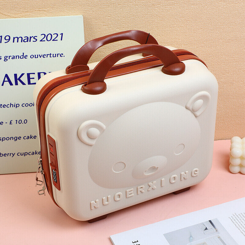 Bear Piccolo bagaglio portatile-Bianco