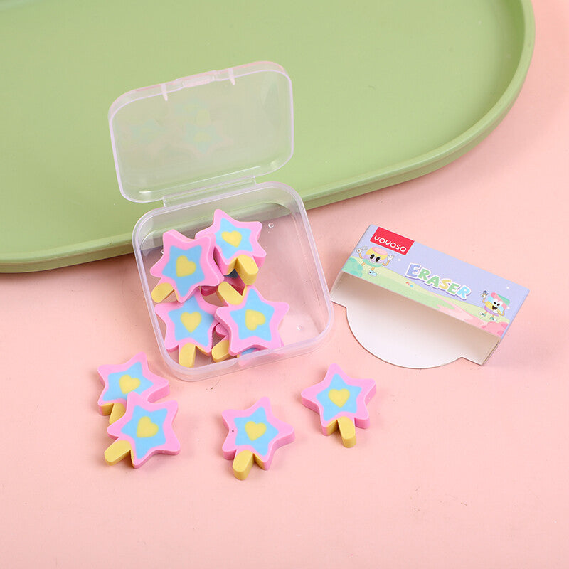 Gomma per feste a forma di stella 10 pezzi