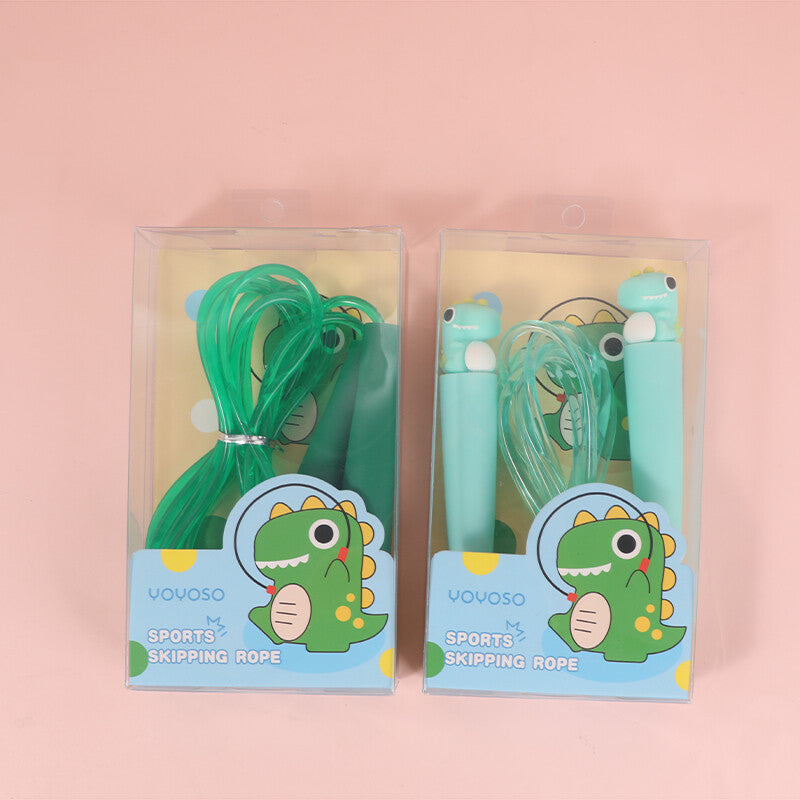 Salto della corda sportivo-dinosauro