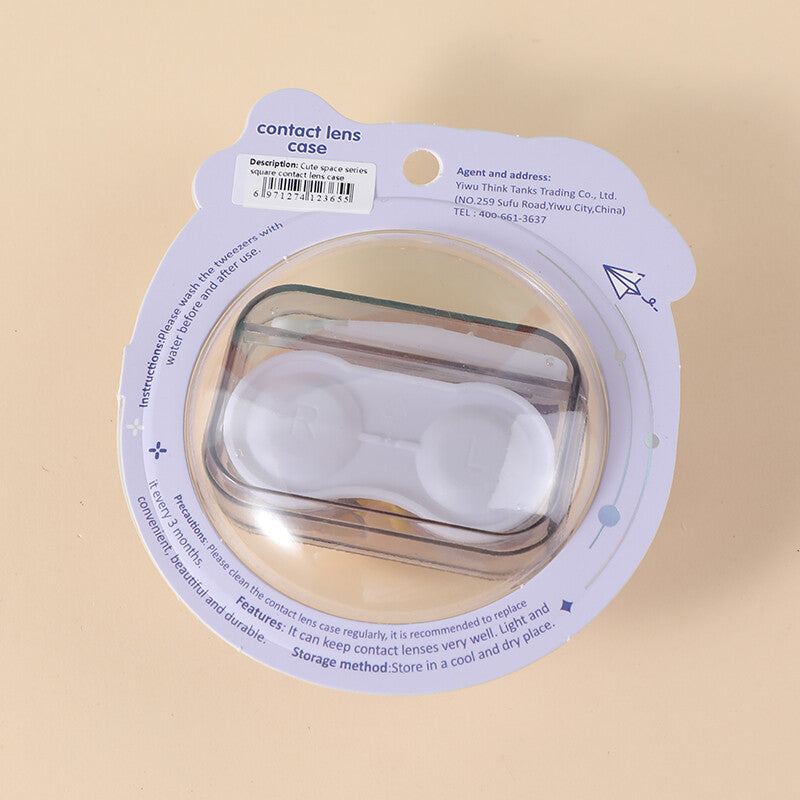 Astuccio simpatico per lenti a contatto della serie Space