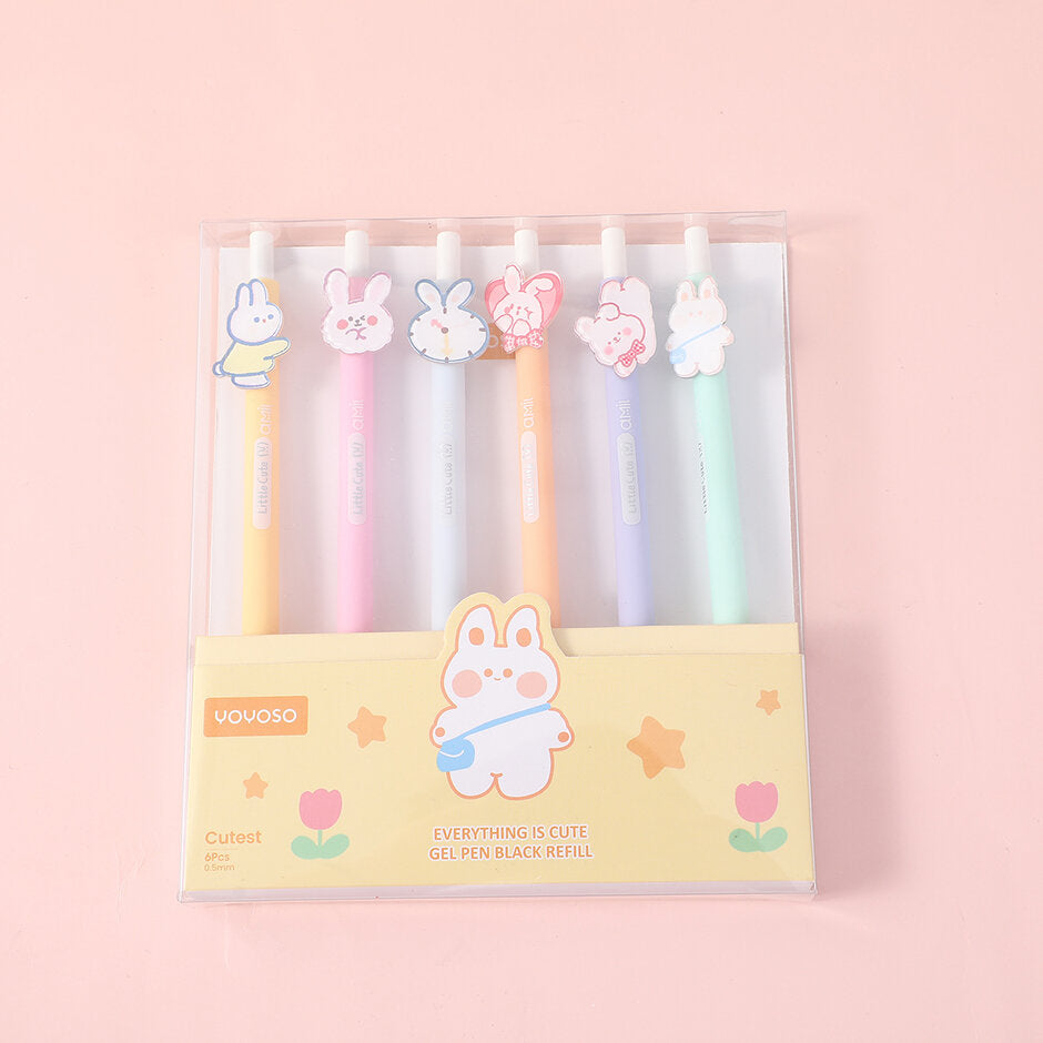 Tutto è carino penna gel nera ricarica 6pz