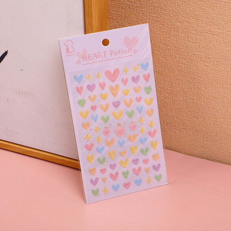 Adesivi magici dell'acqua dell'amore