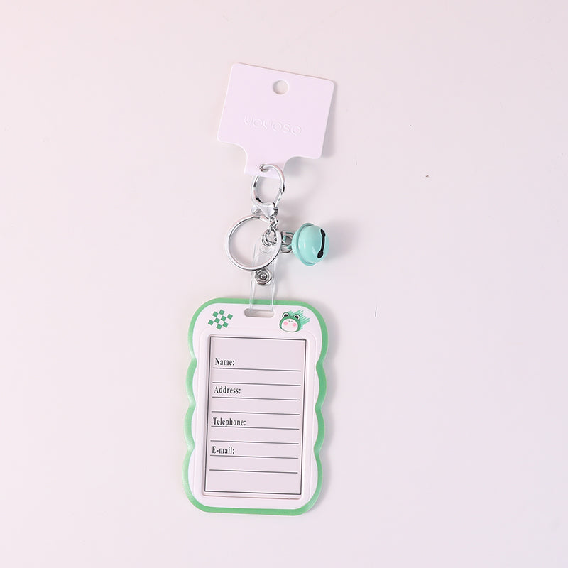 Rana dagli occhi grandi con campanello portachiavi