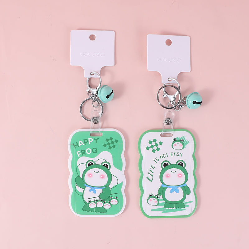 Rana dagli occhi grandi con campanello portachiavi