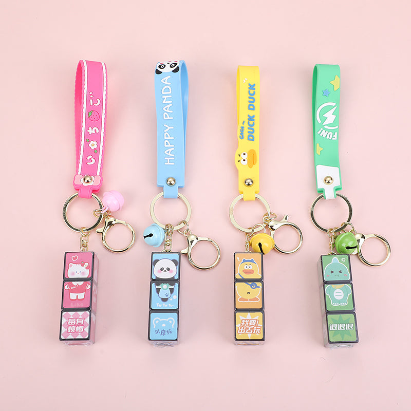 Simpatico cubo magico animale portachiavi