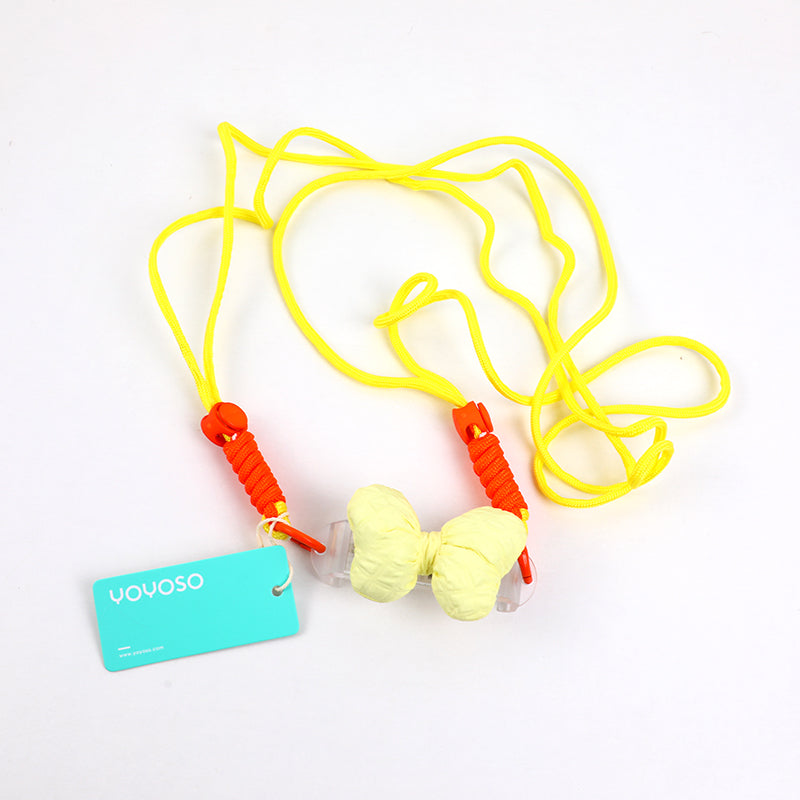 Colore solido bowknot crossbody telefono cordino ciondolo