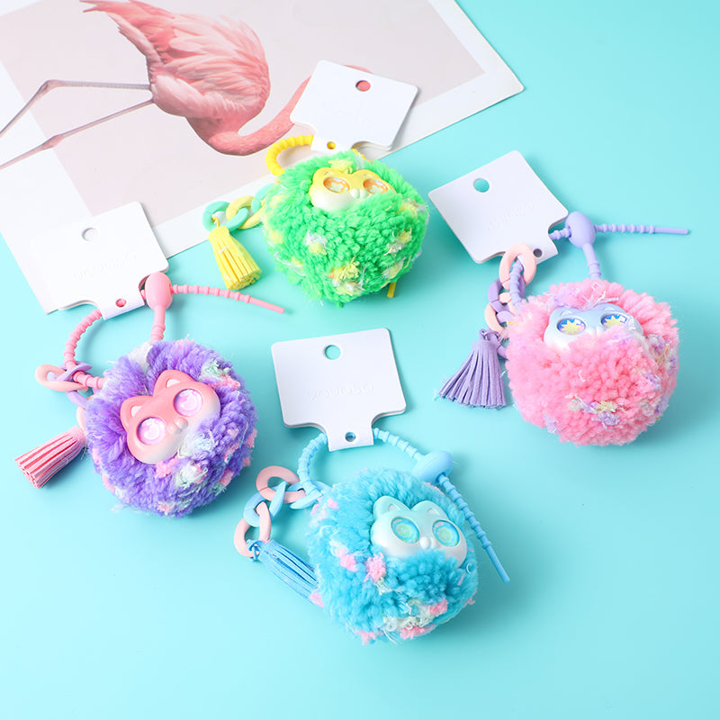 Ciondolo magico di peluche della serie Dudu, portachiavi in tessuto